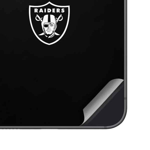 NFL Las Vegas Raiders Black Performance Series Galaxy S25 Plus Skin