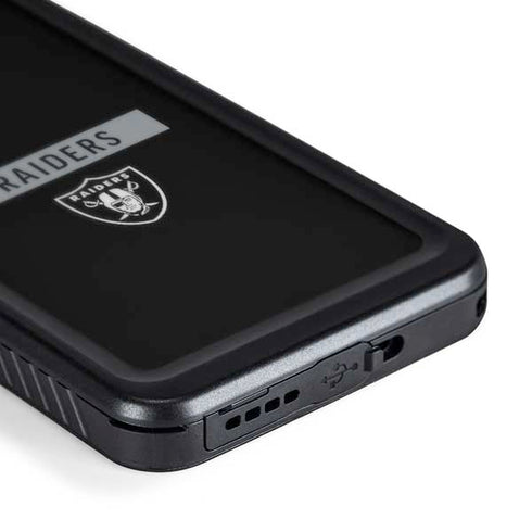 NFL Las Vegas Raiders Black Performance Series Galaxy S24 Plus Waterproof Case
