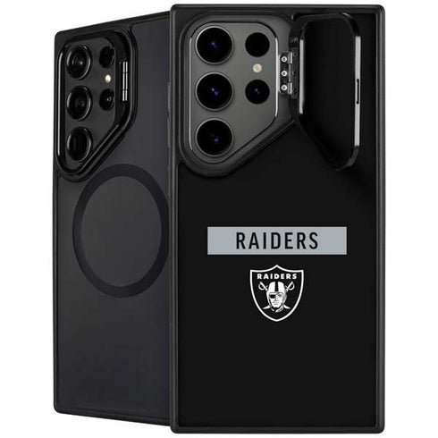 NFL Las Vegas Raiders Black Performance Series Galaxy S25 Ultra Kickstand Case