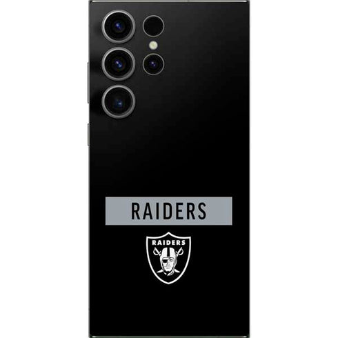 NFL Las Vegas Raiders Black Performance Series Galaxy S25 Ultra Skin
