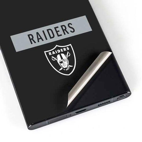 NFL Las Vegas Raiders Black Performance Series Galaxy S25 Ultra Skin