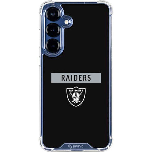 NFL Las Vegas Raiders Black Performance Series Galaxy S25 Plus Clear Case