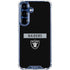 NFL Las Vegas Raiders Black Performance Series Galaxy S25 Plus Clear Case