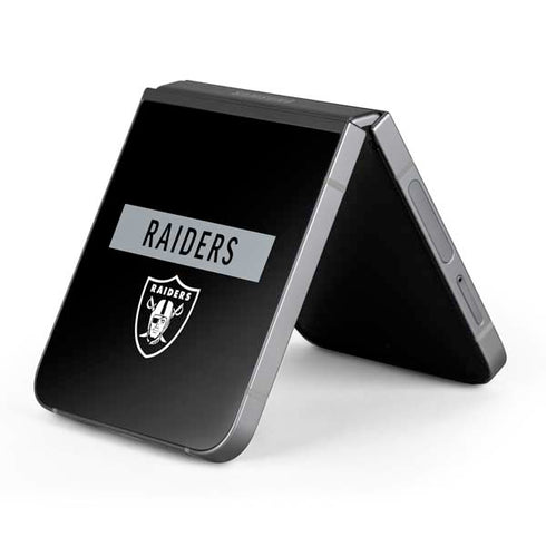 NFL Las Vegas Raiders Black Performance Series Galaxy Z Flip6 Skin