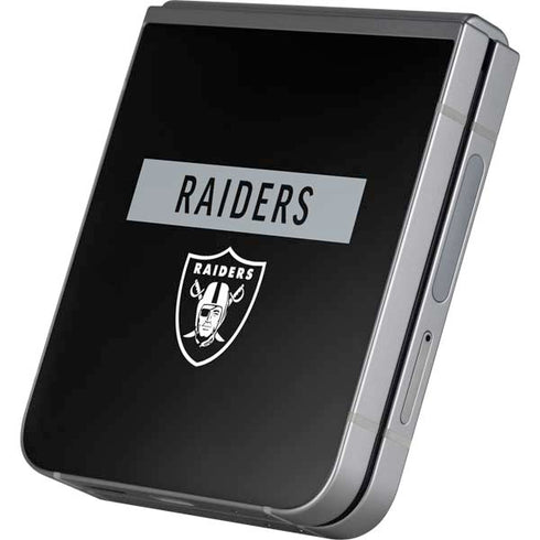 NFL Las Vegas Raiders Black Performance Series Galaxy Z Flip6 Skin