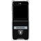 NFL Las Vegas Raiders Black Performance Series Galaxy Z Flip6 Clear Case
