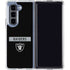 NFL Las Vegas Raiders Black Performance Series Galaxy Z Fold5 5G Clear Case