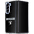NFL Las Vegas Raiders Black Performance Series Galaxy Z Fold5 5G Clear Case