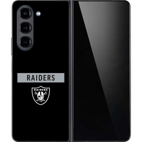 NFL Las Vegas Raiders Black Performance Series Galaxy Z Fold5 5G Skin