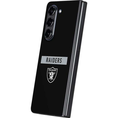 NFL Las Vegas Raiders Black Performance Series Galaxy Z Fold5 5G Skin