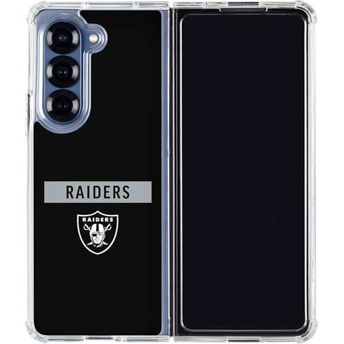 NFL Las Vegas Raiders Black Performance Series Galaxy Z Fold6 Clear Case