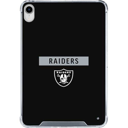 NFL Las Vegas Raiders Black Performance Series iPad 11th Gen (2025) Clear Case