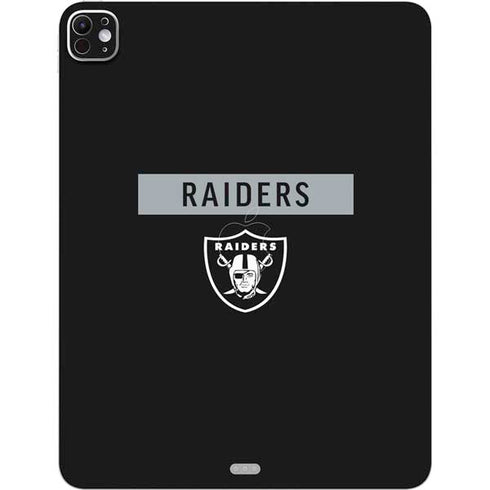 NFL Las Vegas Raiders Black Performance Series iPad Pro 13in M4 (2024) Skin