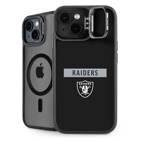 NFL Las Vegas Raiders Black Performance Series iPhone 14 Plus Kickstand Case