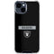 NFL Las Vegas Raiders Black Performance Series iPhone 15 Clear Case