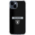 NFL Las Vegas Raiders Black Performance Series iPhone 15 Clear Case