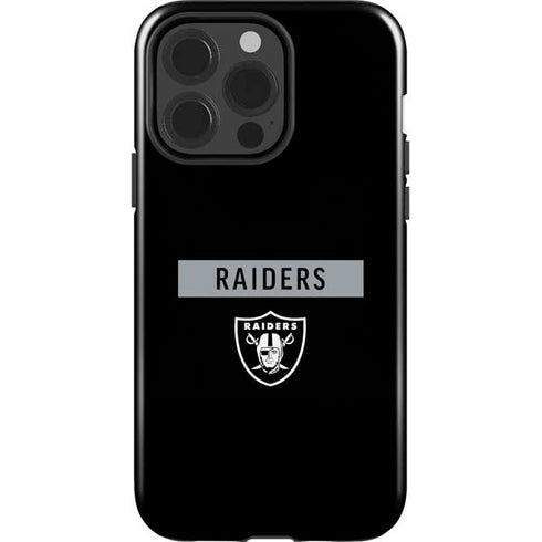 NFL Las Vegas Raiders Black Performance Series iPhone 15 Pro Impact Case