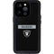 NFL Las Vegas Raiders Black Performance Series iPhone 15 Pro Waterproof Case