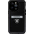 NFL Las Vegas Raiders Black Performance Series iPhone 15 Pro Waterproof Case