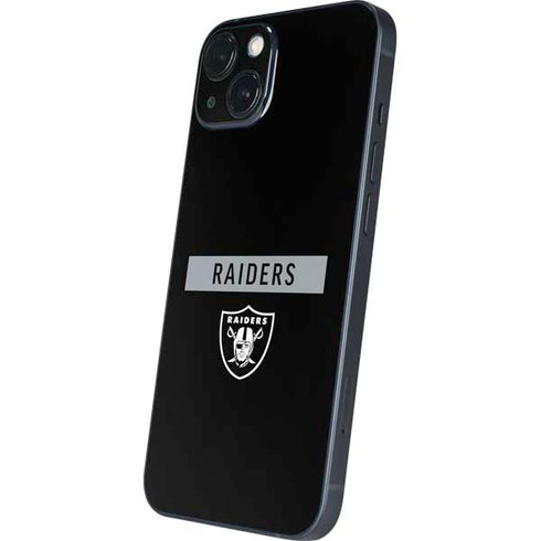 NFL Las Vegas Raiders Black Performance Series iPhone 15 Skin