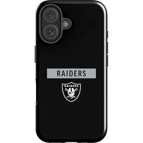 NFL Las Vegas Raiders Black Performance Series iPhone 16 Impact Case