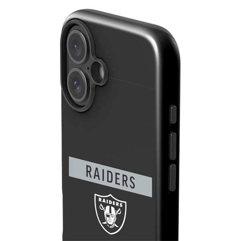 NFL Las Vegas Raiders Black Performance Series iPhone 16 Impact Case