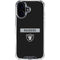 NFL Las Vegas Raiders Black Performance Series iPhone 16 Plus Clear Case