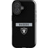 NFL Las Vegas Raiders Black Performance Series iPhone 16 Plus Impact Case