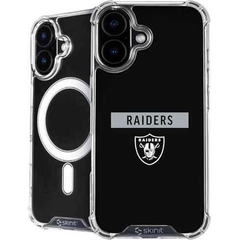 NFL Las Vegas Raiders Black Performance Series iPhone 16 Plus MagSafe Case
