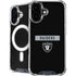 NFL Las Vegas Raiders Black Performance Series iPhone 16 Plus MagSafe Case