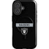 NFL Las Vegas Raiders Black Performance Series iPhone 16 Plus Magsafe Impact Case