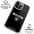 NFL Las Vegas Raiders Black Performance Series iPhone 16 Pro Clear Case