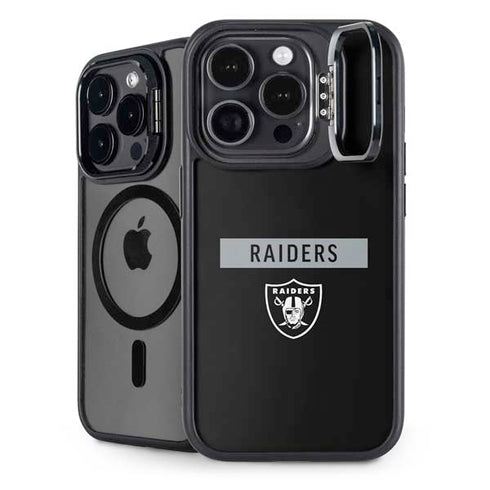 NFL Las Vegas Raiders Black Performance Series iPhone 16 Pro Kickstand Case