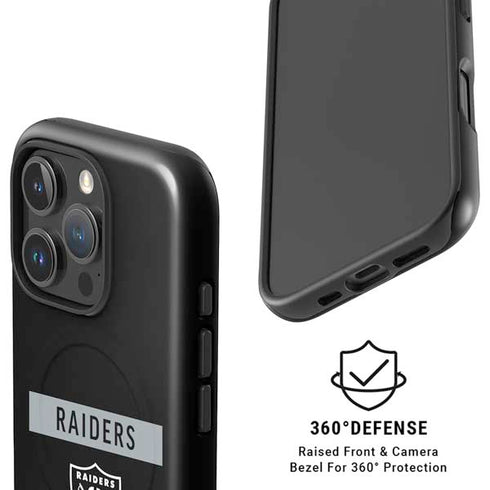 NFL Las Vegas Raiders Black Performance Series iPhone 16 Pro Magsafe Impact Case