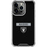 NFL Las Vegas Raiders Black Performance Series iPhone 16 Pro Max Clear Case