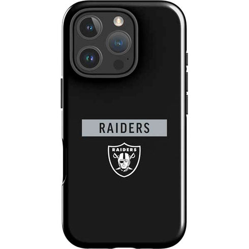 NFL Las Vegas Raiders Black Performance Series iPhone 16 Pro Max Impact Case