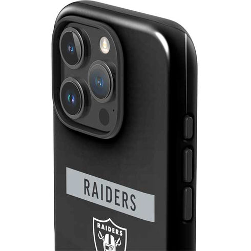NFL Las Vegas Raiders Black Performance Series iPhone 16 Pro Max Impact Case