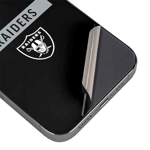 NFL Las Vegas Raiders Black Performance Series iPhone 16 Pro Max Skin