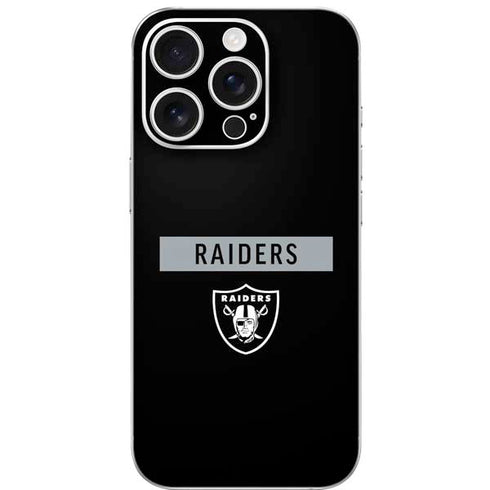 NFL Las Vegas Raiders Black Performance Series iPhone 16 Pro Skin