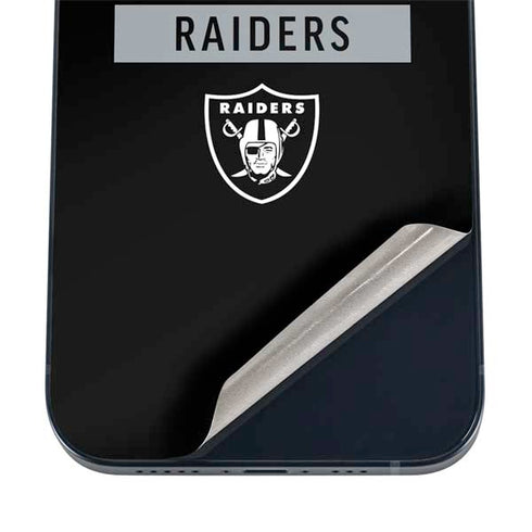 NFL Las Vegas Raiders Black Performance Series iPhone 16 Skin