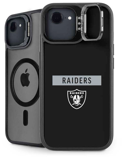NFL Las Vegas Raiders Black Performance Series iPhone 16e Kickstand Case