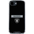 NFL Las Vegas Raiders Black Performance Series iPhone 16e Clear Case