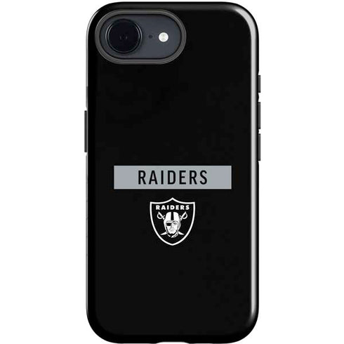 NFL Las Vegas Raiders Black Performance Series iPhone 16e Impact Case