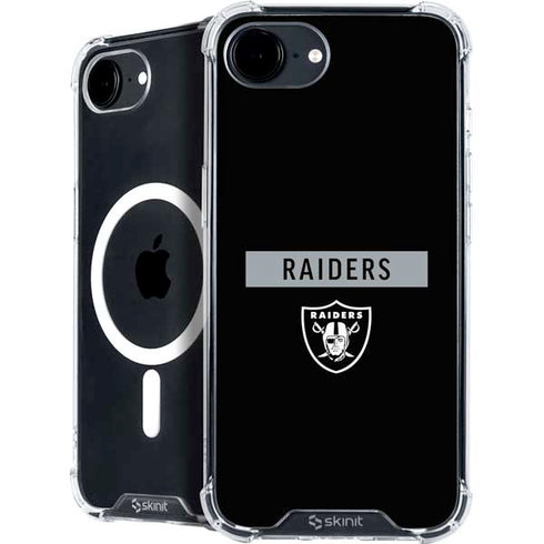 NFL Las Vegas Raiders Black Performance Series iPhone 16e MagSafe Case