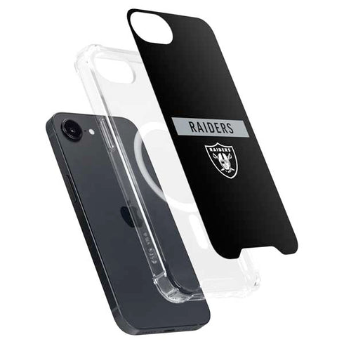 NFL Las Vegas Raiders Black Performance Series iPhone 16e MagSafe Case