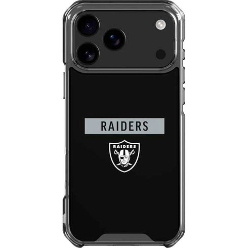 NFL Las Vegas Raiders Black Performance Series iPhone 18 Pro Max Clear Case