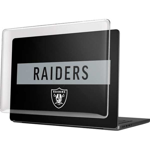 NFL Las Vegas Raiders Black Performance Series MacBook Pro 14in (2021-24) Case plus Skin