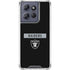 NFL Las Vegas Raiders Black Performance Series Moto G Play 5G (2025) Clear Case