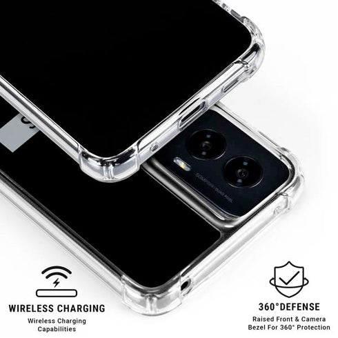 NFL Las Vegas Raiders Black Performance Series Moto G Power 5G (2024) Clear Case