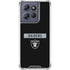 NFL Las Vegas Raiders Black Performance Series Moto G Power 5G (2025) Clear Case
